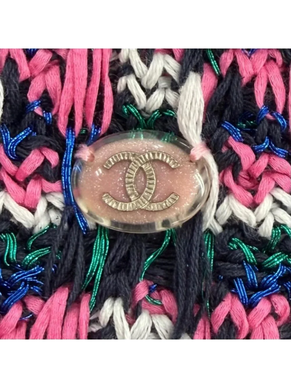 Chanel CC Logo All Pattern Zip Skirt